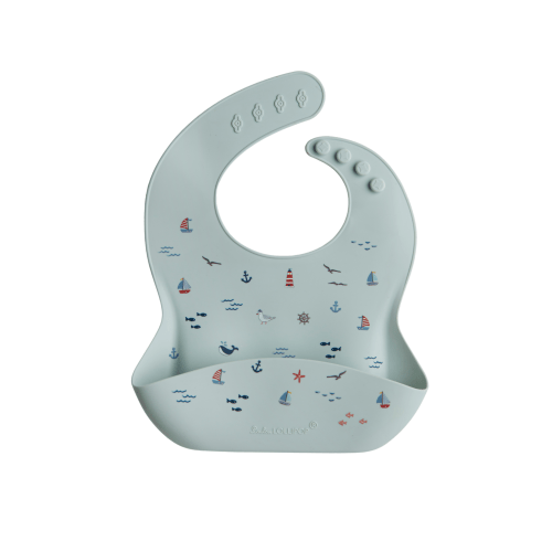Silicone Bib Printed - Set Sail
