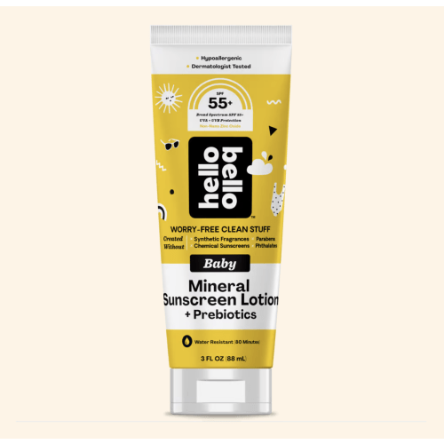 SPF 55+ Baby Mineral Sunscreen + Prebiotics