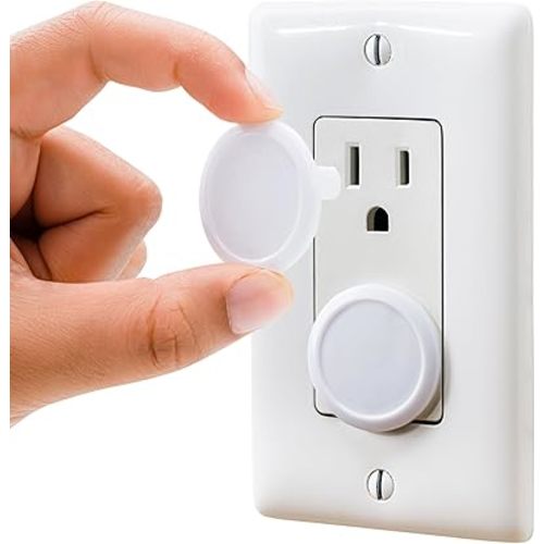 Outlet Covers Baby Proofing (50 Pack) Safe & Secure Electric Plug Protectors | Sturdy Childproof Socket Covers for Home & Office | Easy Installation | Protect Toddlers & Babies | White