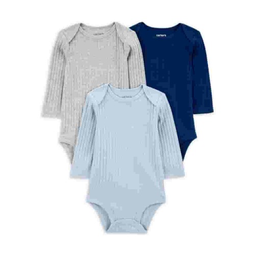 Carter's Child of Mine Baby Boy Bodysuits, 3-Pack, Sizes Preemie-18 Months