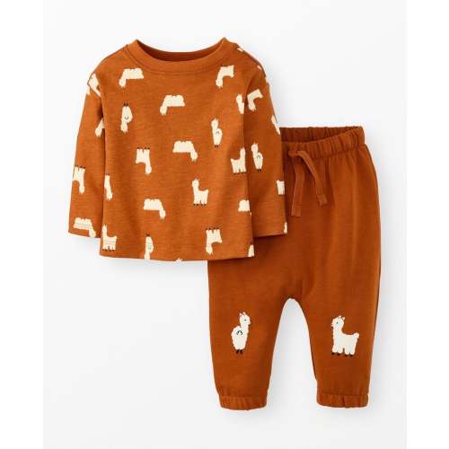 Baby Long Sleeve T-Shirt & French Terry Pants Set | Hanna Andersson
