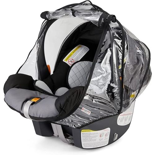 Baby & Beyond's Car Seat Rain Cover, Universal Car Seat Rain and Weather Shield, Raincover Features Quick-Access Zipper Door and Side Ventilation