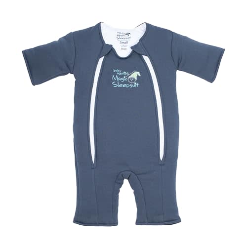 Magic Sleepsuit Baby Merlin's 100% Cotton Baby Transition Swaddle - Baby Sleep Suit - Night Sky colour- for 3-6 Months baby