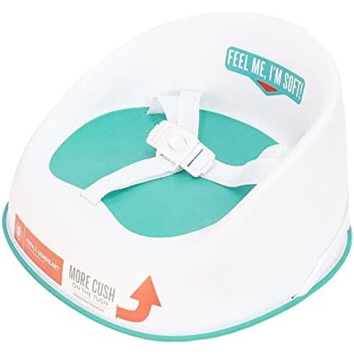 Prince Lionheart Baby Booster Squish Seat for Dining Table, Soft Seat with 3-Point Harness and Dual-Strap System for Toddler