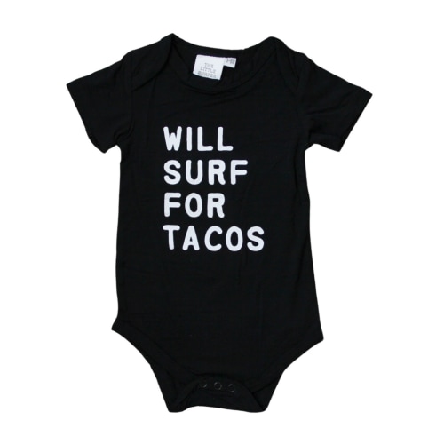 WILL SURF FOR TACOS ONESIE - 3-6 Months