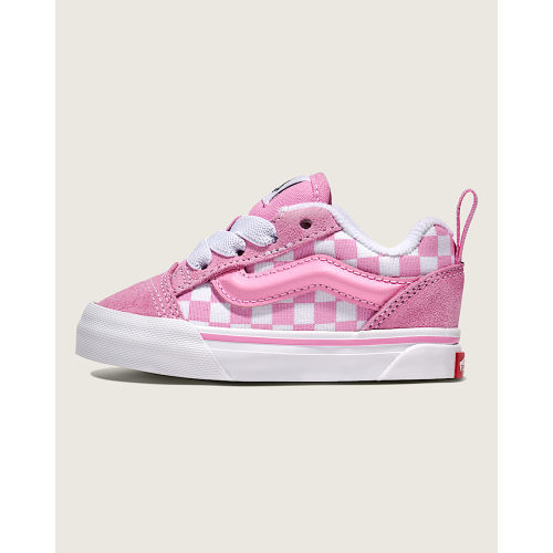Toddler Knu Skool Checkerboard Shoe in Prism Pink / White | Vans