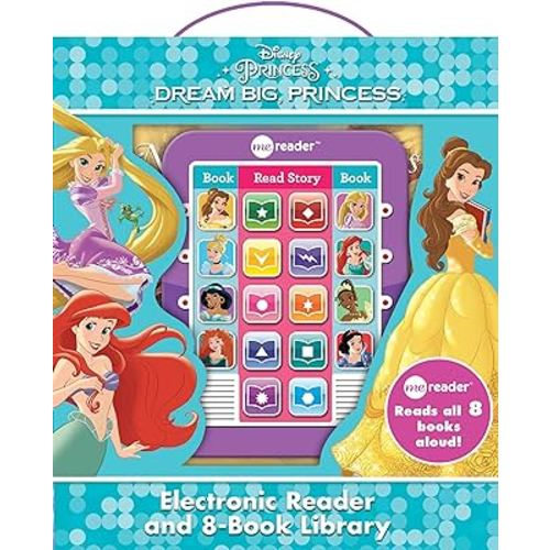 Disney Princess Ariel, Rapunzel, Belle, and More!- Dream Big Princess Me Reader and 8-Book Library - PI Kids