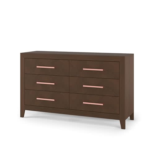 Child Craft 6-Drawer Kieran Dresser for Nursery or Bedroom, Plenty of Storage, Anti-Tip Kit Included to Prevent Tipping, Non-Toxic, Baby Safe Finish, Ready-to-Assemble (Toasted Chestnut)