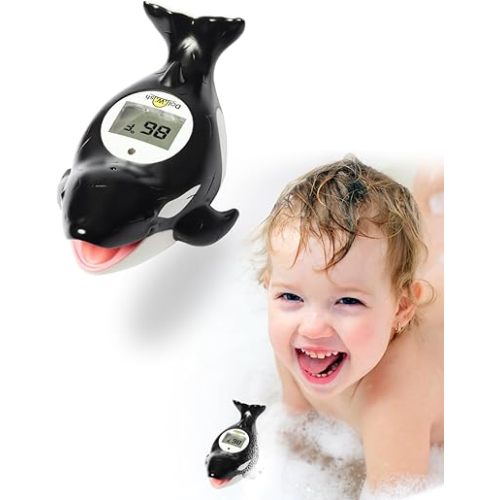 Orca Baby Bath Thermometer BPA-Free Digital Baby Bath Thermometer for Safty Bath,Room and Water Temperature Thermometer Baby Toy-WBN