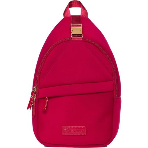 Sarah Wells Allie Sling Bag - Neoprene - Machine Washable - Insulated - Hands-Free Pumping (Ruby)