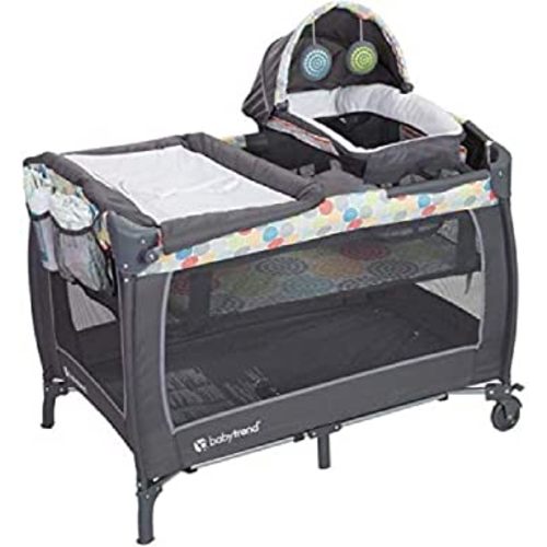 Baby Trend Lil' Snooze Deluxe II Nursery Center Playard, Funfetti