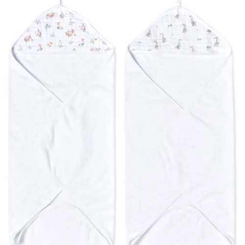 Country Floral Cotton Hooded Towel 2 Pack | aden + anais