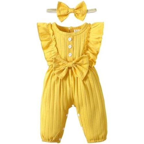 Mioglrie Newborn Baby Girl Clothes One Piece Jumpsuits Clothes Short Sleeve Rompers Summer Clothes for Baby