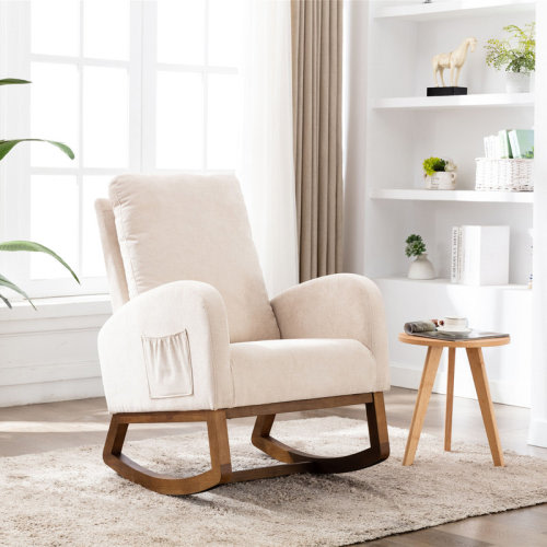 Carriana Rocking Chair | Beige | Wayfair