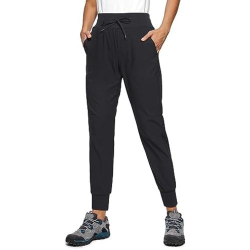 CRZ YOGA Athletic High Waisted Joggers for Women 27.5" - Lightweight Workout Travel Casual Outdoor Hiking Pants with Pockets
