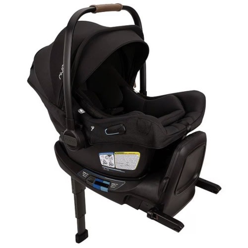 Nuna Pipa™ Aire RX Infant Car Seat & Relx Base - Caviar/Cognac