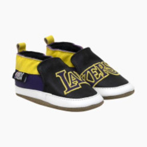 Robeez Lakers Shoes - Black, 6-12 M