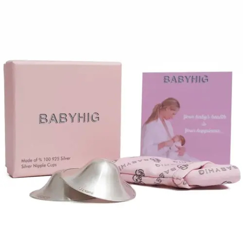 The Orginal Silver Nursing Cups – Silver Nipple Shields for Breastfeeding - Nipple Guards Protector for Breastfeeding - Nipple Shields for Nursing Newborn – Nickel Free – 925 Silver