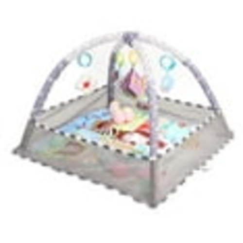 Baby Floor Gym Play Mat & Ball Pit for Newborn to Toddler 0-12 Months Infant Baby Activity Gym Play Mat with 5 Rattles Toys for Sensory and Motor Skill Development (Include 18 Balls)