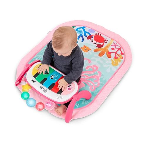 Baby Einstein Ocean Explorers 4-in-1 Kickin Tunes Jellyfish Jamboree Music & Language Discovery Gym, Pink, Ages 0 Months and Up