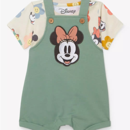Disney Minnie Mouse Floral Infant Overall Set - BoxLunch Exclusive | BoxLunch