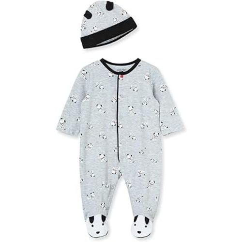 Little Me Baby Boys' 100% Cotton Scratch Free Tag 2-Piece Sleeper