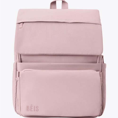 BÉIS 'The Ultimate Diaper Backpack' in Atlas Pink - Best Pink Backpack Diaper Bag