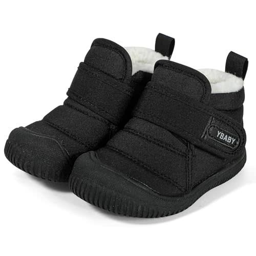 MK MATT KEELY Baby Winter Warm Shoes for Infant Boys Girls Toddler Plush Lining Snow Boots Soft Sole Non-Slip Walking Shoes Outdoor Faux Fur Booties