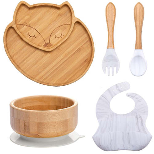 All Natural Bamboo Feeding Set (5 Pieces)