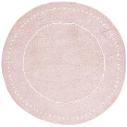 Bella BEL151 Hand Tufted Area Rug - Light Pink/Ivory - 5' Round - Safavieh. : Target