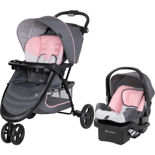 Baby Trend EZ Ride Travel System with EZ-Lift™ Infant Car Seat, Dash Pink