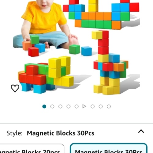 Amazon.com: Magnetic Blocks, 1.41 inch Large Magnetic Building Blocks for Toddlers 3 4 5 6 7 8 Years Old Boys Girls Magnetic Cubes for Kids 1-3 Montessori Toys STEM Preschool Educational Building Cube 30 Pcs : Toys & Games