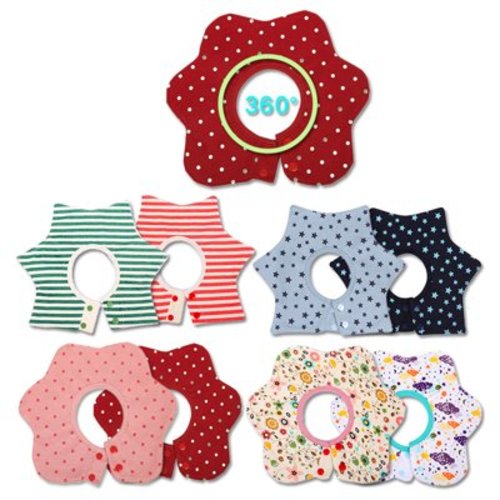 Organic Cotton Baby Drool Bibs for Boys and Girls Comfortable Waterproof and Absorbent Inches by 10 Inches
