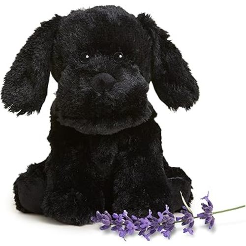 Marty Lookalike :) Microwavable & Weighted Stuffed Animals, Black Lab - Heated Stuffed Animal Plushie for Warmth & Comfort