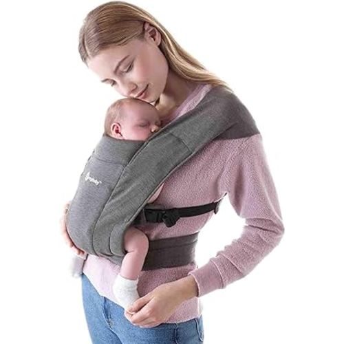 Ergobaby Embrace Cozy Newborn Baby Wrap Carrier (7-25 Pounds), Heather Grey : Amazon.com.au: Baby