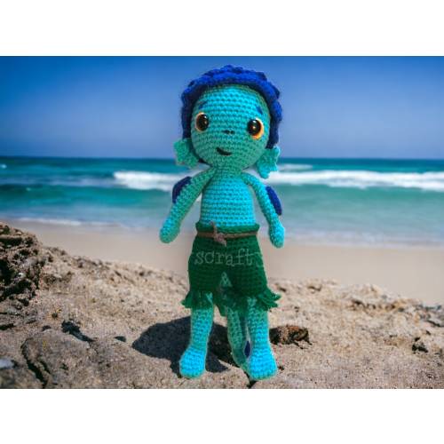 Seamonster Crochet Inspired Amigurumi Doll. *FREE SHIPPING!