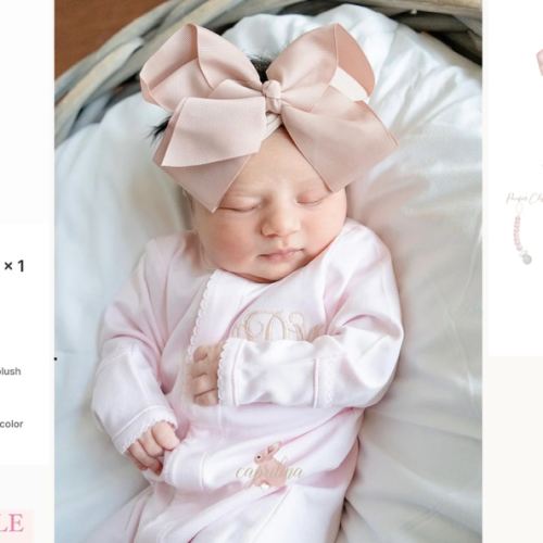 BABY PINK SET GOWN ONLY– Caprilina