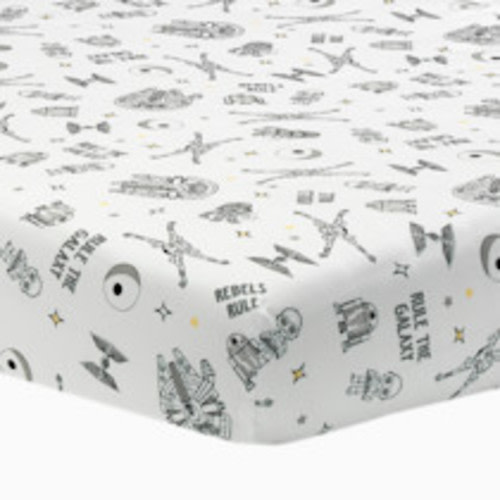 Lambs & Ivy Cotton Fitted Crib Sheet - Star Wars Signature Rebels Rule