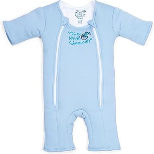 Magic Sleepsuit Baby Merlin's Swaddle Transition Product - Cotton - Blue colour - for 3-6 Months baby