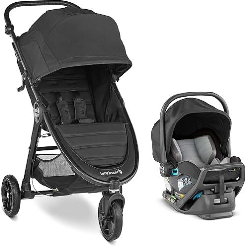 Baby Jogger City Mini GT2 All-Terrain Travel System | Includes City GO 2 Infant Car Seat, Jet