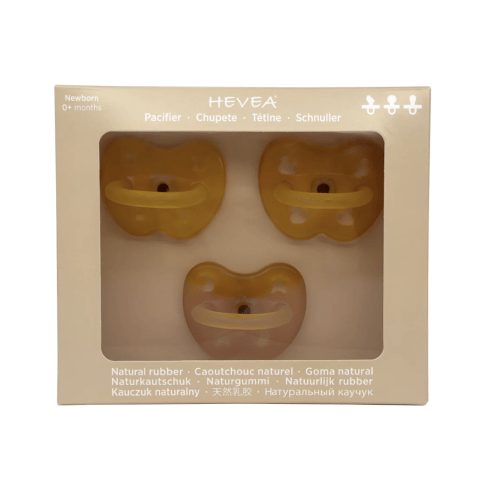 Pacifier Trial Trio Pack - Natural Rubber Hevea