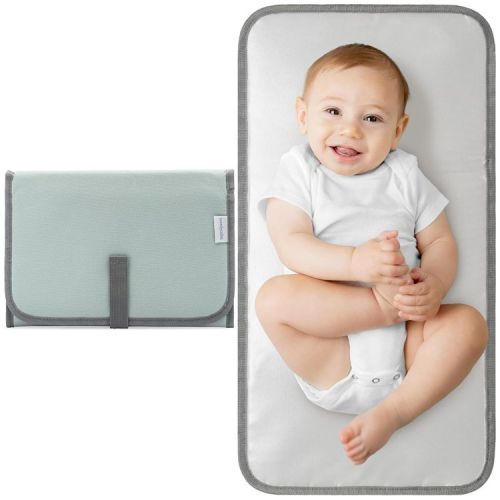 Portable Diaper Changing Pads for Newborn Girl & boy, Compact by Comfy Cubs - Earth Green