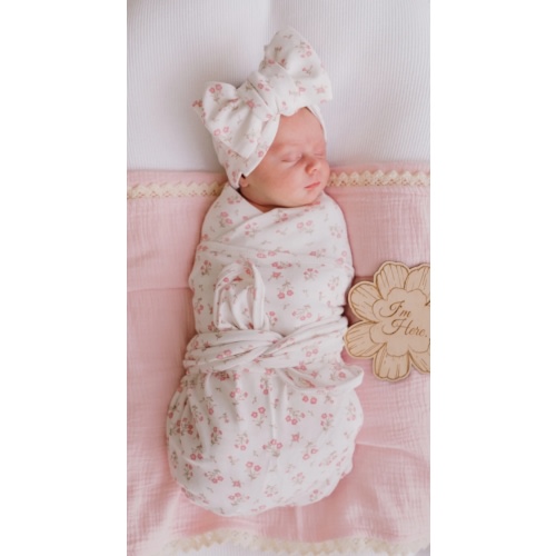 Swaddle Set | Paisley Peony – Little and Fern