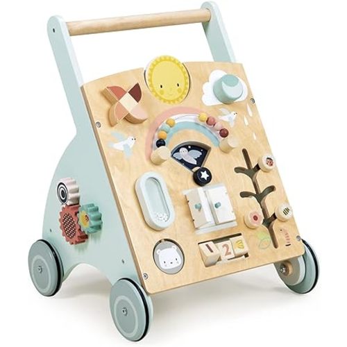 Tender Leaf Toys - Sunshine Baby Activity Walker - Activity Station to Encourage Floor Play to First Steps - Perfect Companion to Learn How to Walk - Age 18m +