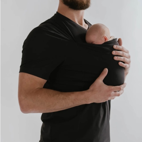 Lalabu Dad Shirt | Original Babywearing T-Shirt with Kangaroo Pouch | Baby Wrap Carrier for Newborns & Infants | Baby Wrap Carrier for Newborns | Essential for new Dads