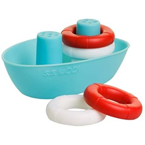 Ubbi Boat & Buoys Bath Toys-Includes 1 Boat and 4 Buoys