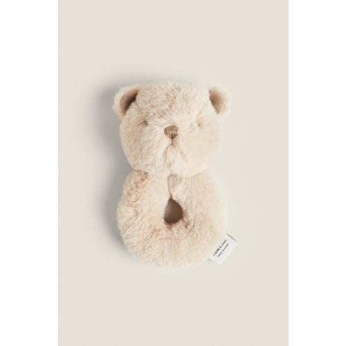 CHILDREN’S BEAR SOFT PLUSH TOY RATTLE
