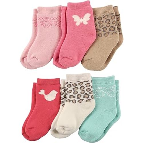 Luvable Friends Unisex Baby Newborn and Baby Socks Set