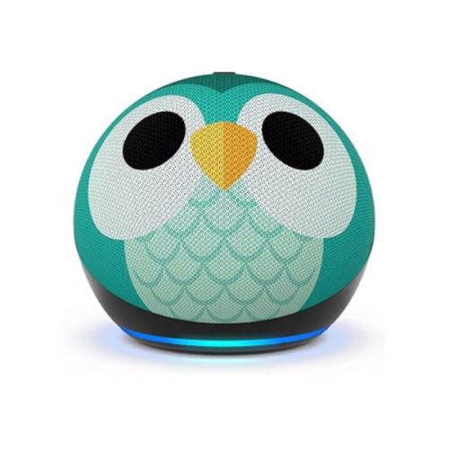 Amazon Echo Dot Kids (newest model), Designed for kids, with parental controls, Includes 1 Year of Amazon Kids+, Owl