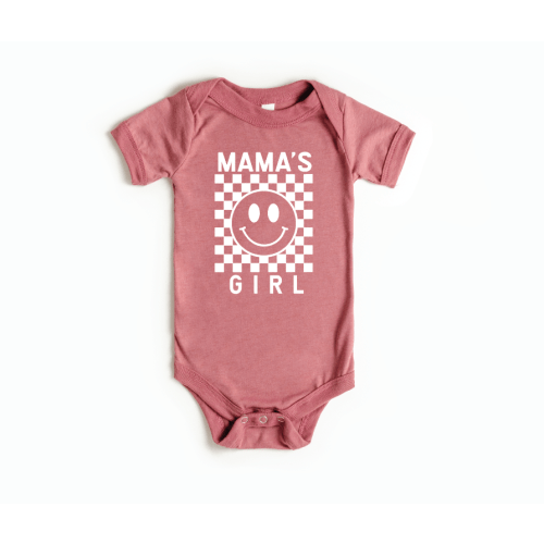 Mama's Girl Checkered Onesie